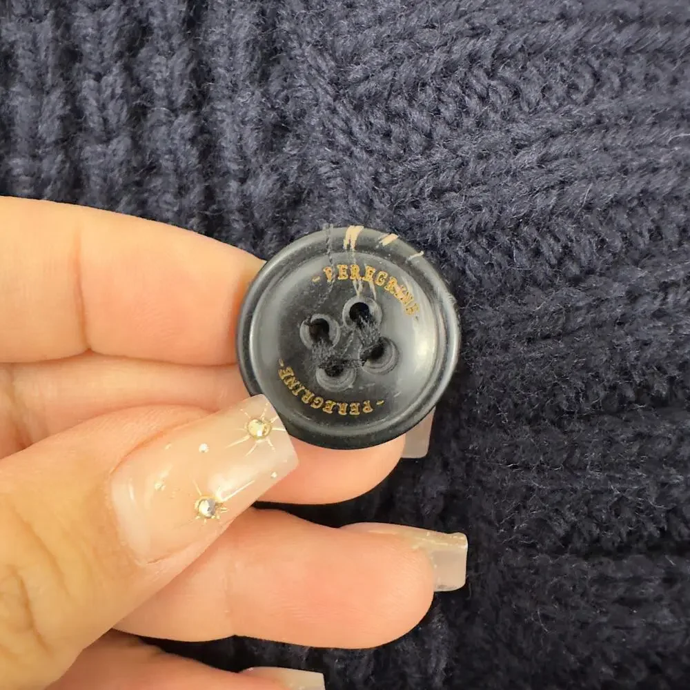 Celtic & Co 100% wool chunky knit shawl collar gray pullover‎ - Picture 4 of 8